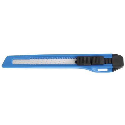 Nr. 10630, 9mm Klinge, Kunststoffgehäuse, Abbrechvorrichtung, blau/schwarz Artikelbild 10630