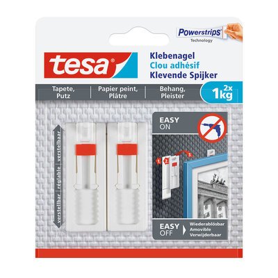 Nr. 77774, höhenverstellbar, Haftkraft bis ca. 1000g, ablösbar, Pack 2 Stück Artikelbild 77774