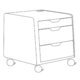 Flipchart-Materialwagen Magnetoplan Tool - Miniaturansicht