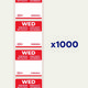 Lebensmittel-Tagesetiketten Zweckform DLSWEDREV-1000 - Miniaturansicht