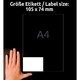 Adressetiketten Zweckform LR3427 - Miniaturansicht