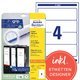 Rückenschilder Zweckform L4761-25 - Produktbild