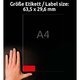 Neon-Etiketten Zweckform L6003-25 - Miniaturansicht