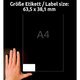 Adressetiketten Zweckform L6023REV-25 - Miniaturansicht