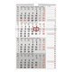 Rido Viermonatswandkalender 70-33430007 - Miniaturansicht
