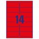 Neon-Etiketten Zweckform L7263R-25 - Miniaturansicht
