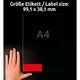 Neon-Etiketten Zweckform L7263R-25 - Miniaturansicht
