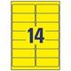 Neon-Etiketten Zweckform L7263Y-25 - Miniaturansicht