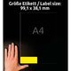 Neon-Etiketten Zweckform L7263Y-25 - Miniaturansicht