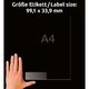Adressetiketten Zweckform L7562-25 - Miniaturansicht