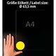 Neon-Etiketten Zweckform L7670Y-25 - Miniaturansicht