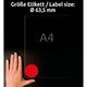 Neon-Etiketten Zweckform L7670R-25 - Miniaturansicht