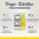 Träger-Etiketten Zweckform 8002-5 - Miniaturansicht