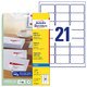 Adressetiketten Zweckform J8160-25 - Miniaturansicht
