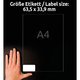 Adressetiketten Zweckform J8162-25 - Miniaturansicht