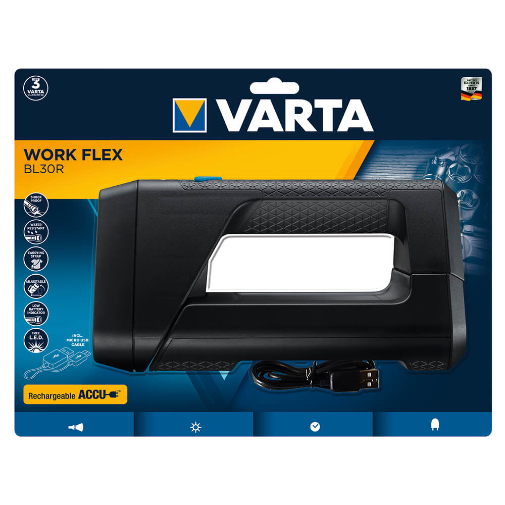 Varta Work Flex Area Light 3AA mit Batterien Arbeitsleuchte