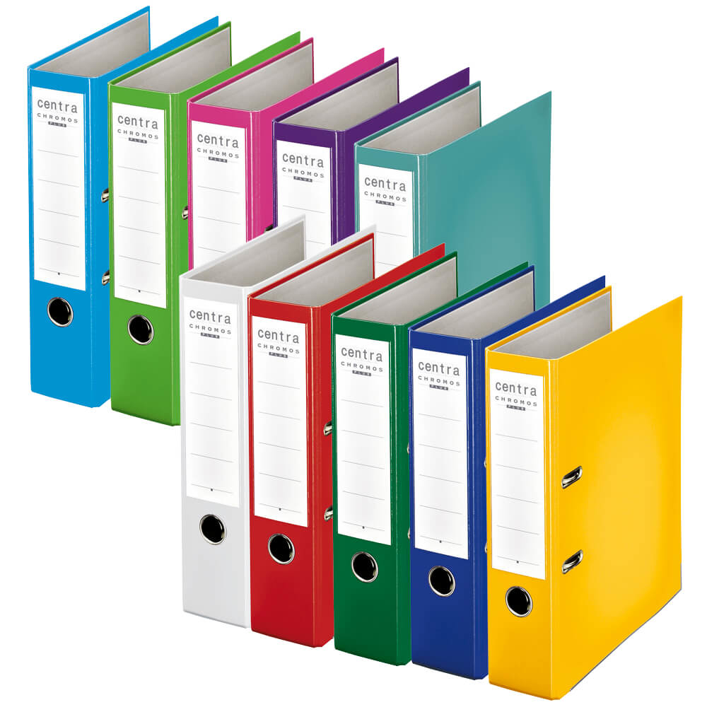 Ordner A4 Centra Chromos 2301, 80mm, PP bei PLATE Büromaterial Ordner A4 Centra Chromos 2301, 80mm, PP bei PLATE Büromaterial