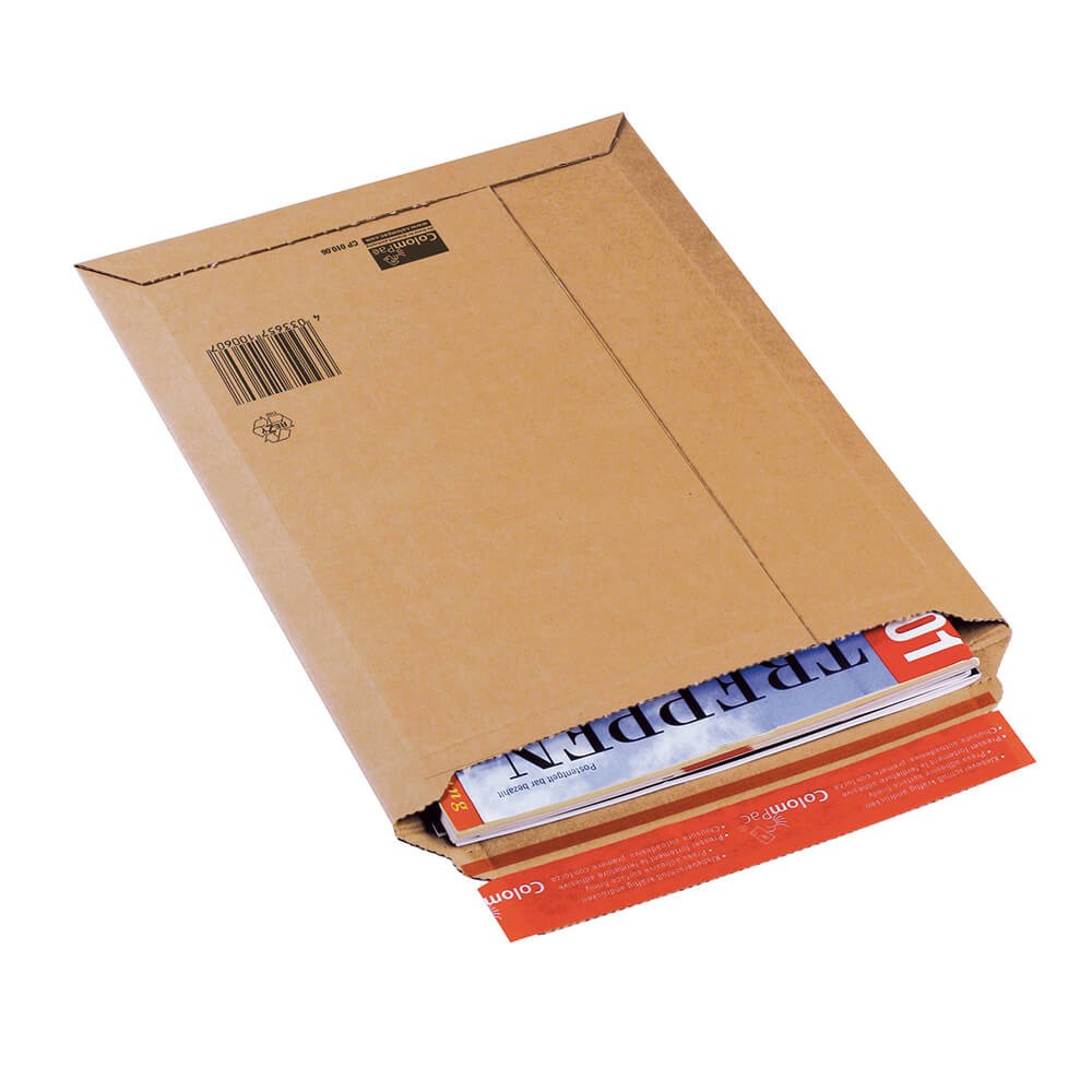 Versandtaschen DIN A6+ 145x190mm - Mikro-Wellpappe Bis 50mm Füllhöhe (100 Stück)