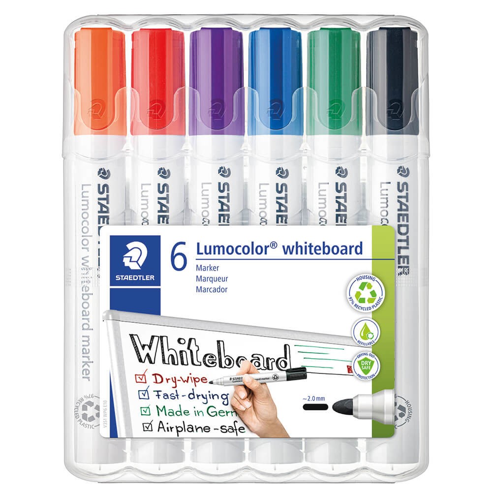 Boardmarker Staedtler whiteboard marker 351 WP6 bei PLATE Büromaterial