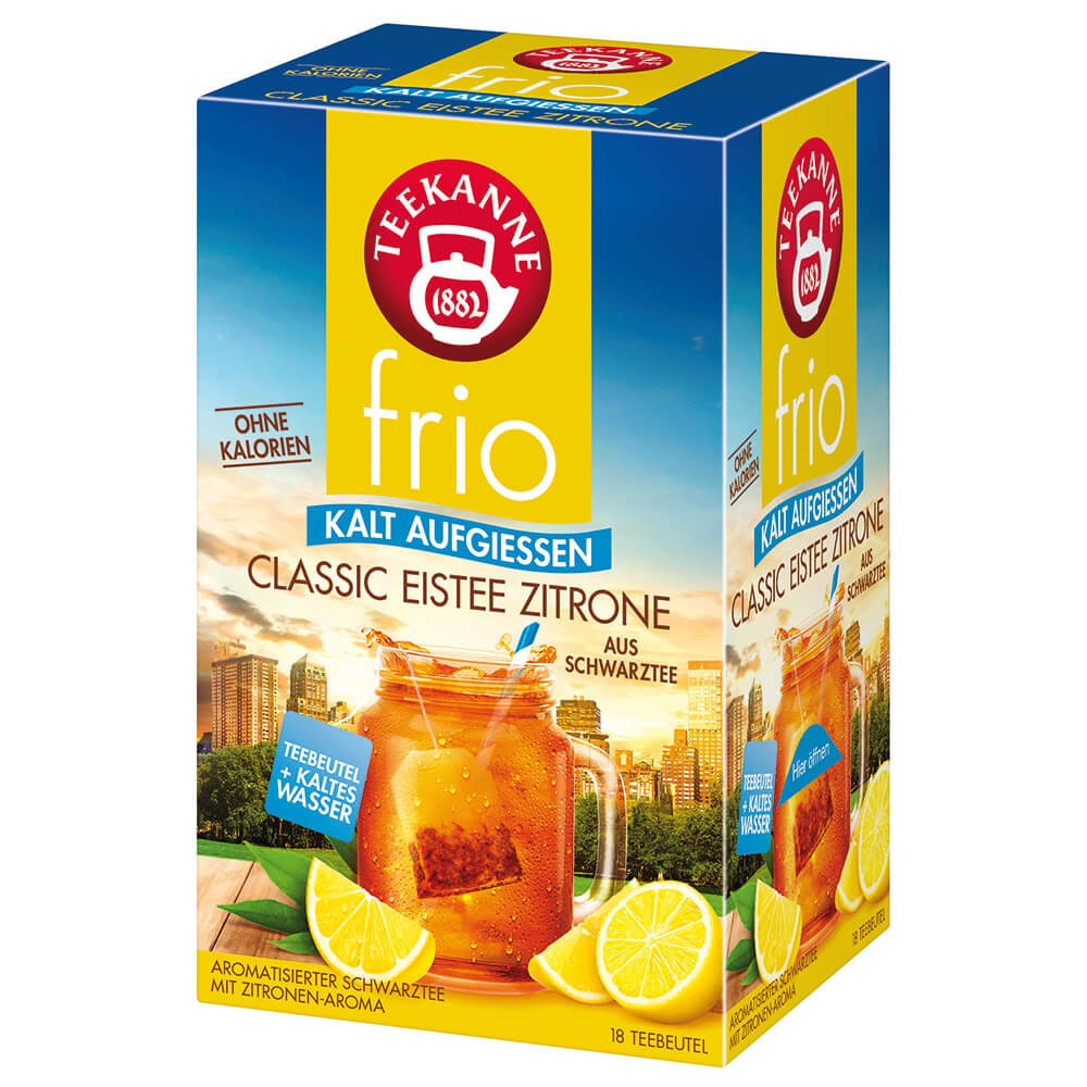 Tee Teekanne frio kalt aufgießen Classic EisteeZitrone RFA bei PLATE Büromaterial