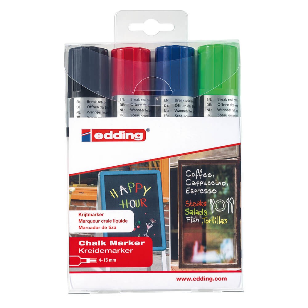 Kreidemarker Edding 4090/4 S chalk marker bei PLATE Büromaterial