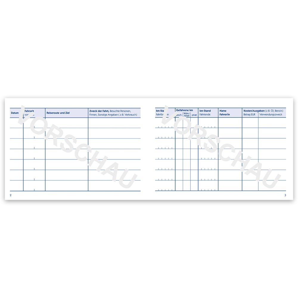 Fahrtenbuch Zweckform 222 bei PLATE Büromaterial